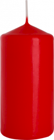 6x Sloupová Svíčka 60x120mm - Červená