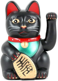 Černá Čínská Kočka - 15cm