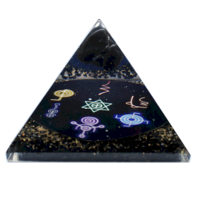 Orgonitová Pyramida - Půlnoční Reiki - 90mm