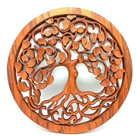 Dekorativní Dřevený Panel - Strom Života - Láska - 40cm