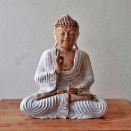 Ručně Vyřezávaná Socha Buddhy - Učící Přenos - 40cm