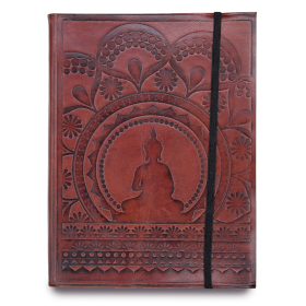 Střední Zápisník s Gumičkou - Tibetská Mandala