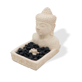 Buddha Fengshui Stojan na Kadidlo (krémový)