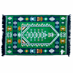 Kilim Koberec 125x80 cm -  Zelený