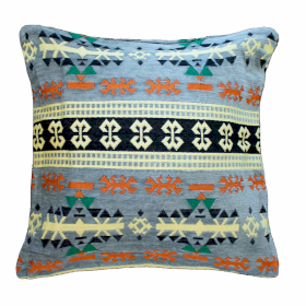 2x Kilim Povlečení na Polštář - Šedá