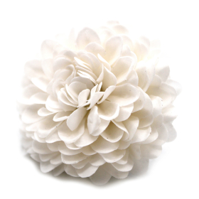 28x Mýdlové Květy - Malá Chryzantéma - Bílá