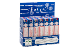 42x Vonné Tyčinky v Krabičce - Satya Nagchampa 15 Gms - Display Pack