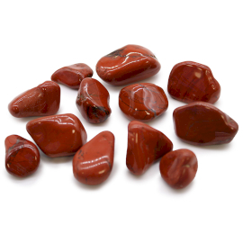 12x Střední Africké Vzácné Kameny - Jaspis - Červený