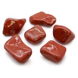 6x Velké Africké Vzácné Kameny - Jaspis - Červený