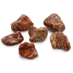 6x Velké Africké Vzácné Kameny - Světlý Jaspis - Brekciován