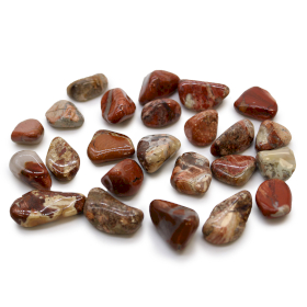 24x Malé Africké Vzácné Kameny - Světlý Jaspis - Brekciován