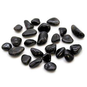 24x Malé Africké Vzácné Kameny - Černý Ónyx