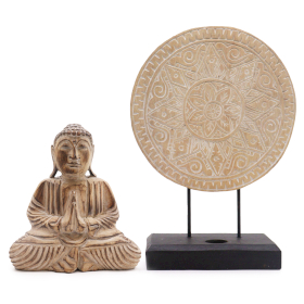 Buddha Feng Shui Set - Klasická Mandala - Natural