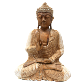 Ručně Vyřezávaná Socha Buddhy - Učící Přenos - 40cm - Poškozená
