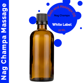 10x Masážní Olej - Nag Champa - 100 ml - Bez Etikety