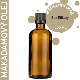 10x Makadamový Olej - 100 ml - Bez Etikety