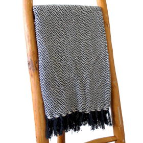 Boho Komfort Přehoz 125x150cm - Námořnický ZigZag