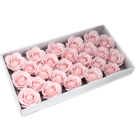 25x Mýdlové Květy - Velké Růže - Ružové