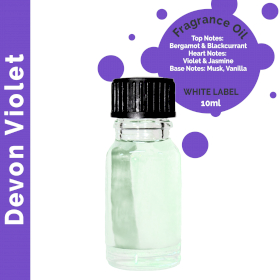 10x 10 ml Vonný Olej BEZ Etikety Devon Fialka