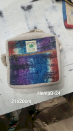 Tie Dye Konopná Taška se Zipem