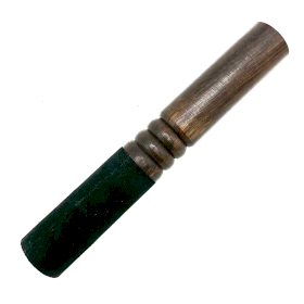 Dřevěná Hůlka - 18cm - Střední Dvojitý Kroužek