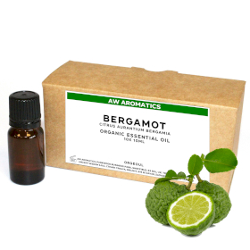 10x Organický Esenciální Olej bez Etikety 10ml - Bergamot