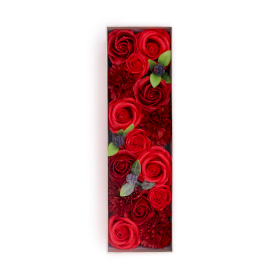 Dlouhý  Box - Klasické Červený Růže