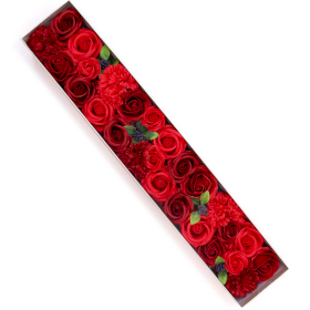 Extra Dlouhý  Box - Klasické Červený Růže