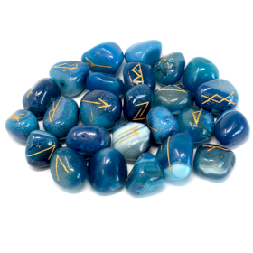 Runové Kameny v Pouzdře - Modrý Onyx
