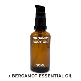 10x Organický Tělový Olej 50ml - Bergamot - Bez Etikety