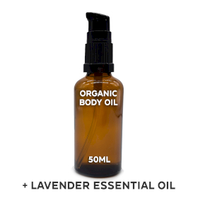 10x Organický Tělový Olej 50ml - Levandule - Bez Etikety