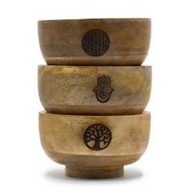 3x Malá Rituální Miska na Vonné Kužely 11x6.cm - (různé esoterické)