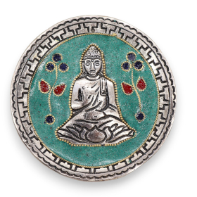 6x Stojan na Vonné Tyčinky - Zelený Buddha 10cm