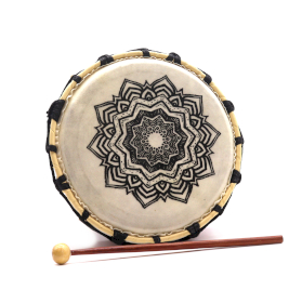Mandala Šamanistický Buben s 1 Hůlkou - 20cm