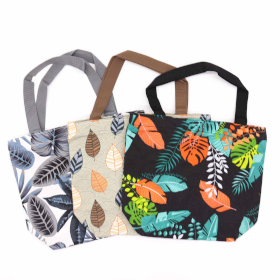 3x Tropické Praktické Nákupní Tašky - (3x2 různé designy) - 32x23x10cm