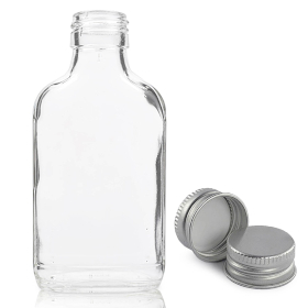 60x 500ml Lahvička z Čirého skla s Hliníkovým Uzávěrem