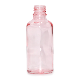168x 100ml Lahviča z Růžového Skla - Bez Uzávěru