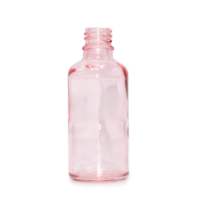 264x 50ml Lahviča z Růžového Skla - Bez Uzávěru