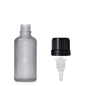 160x 10ml Skleněná Láhev z Matně Šedého Skla s Kapátkem