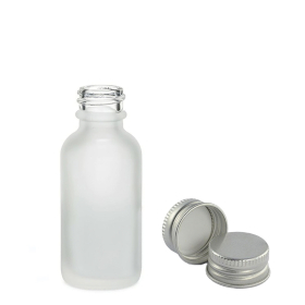 160x 10ml Skleněná Láhev z Matně Bílého Skla s Hliníkovým Uzávěrem