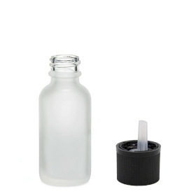 160x 10ml Skleněná Láhev z Matně Bílého Skla s Uzávěrem s Dětskou Pojistkou