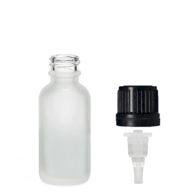 160x 10ml Skleněná Láhev z Matně Bílého Skla s Kapátkem