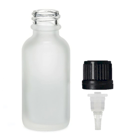 168x 100ml Skleněná Láhev z Matně Bílého Skla s Kapátkem