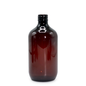 10x 500ml Jantarová Plastová Bostonská Láhev - bez Uzávěru