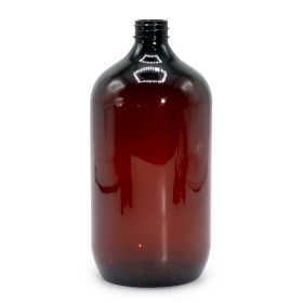 10x 1000ml Jantarová Plastová Bostonská Láhev - bez Uzávěru