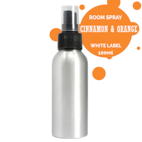 6x Pokojový Sprej bez Etikety 100ml - Skořice & Pomeranč