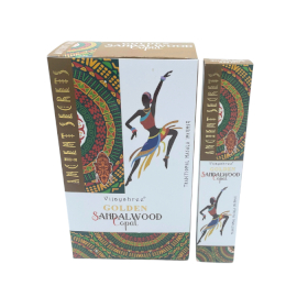 12x 15g Vonné Tyčinky Golden - Kopál & a Santalové Dřevo