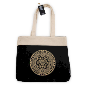 Velká Nákupní Taška (38x15x43cm) Čokoládová Stonewash 14oz- Svobodná Chakra