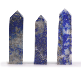 3x Hroty Obelisku z Drahých Kamenů (cca 5cm) - Afghánský Lapis