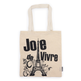10x Ikonická Základní Taška - Joie de Vivre- (40x36cm) - Přírodní 4oz